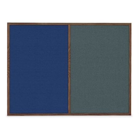 United Visual Products Slim Style Indoor Enclosed Radius Corkbo UVRDS48SB-SATIN-SURF